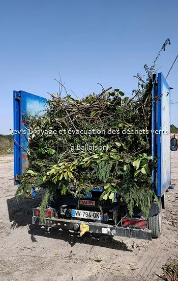 Devis Broyage et évacuation des déchets verts  a Ballaison