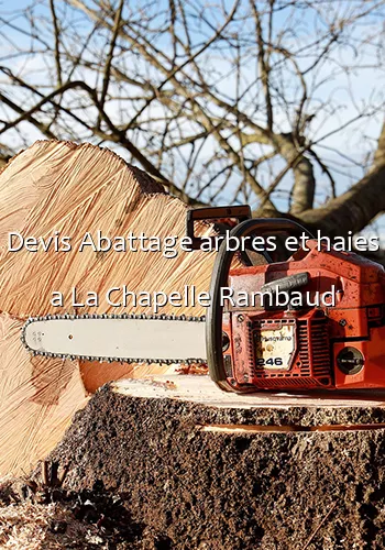 Devis Abattage arbres et haies a La Chapelle Rambaud