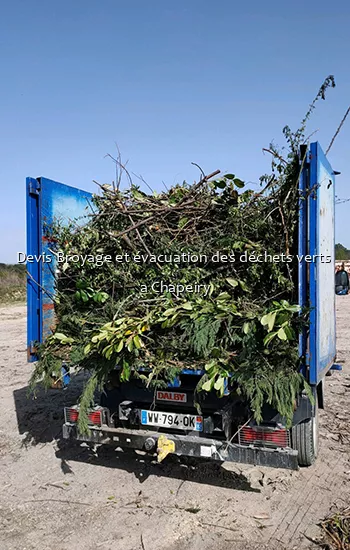 Devis Broyage et évacuation des déchets verts  a Chapeiry