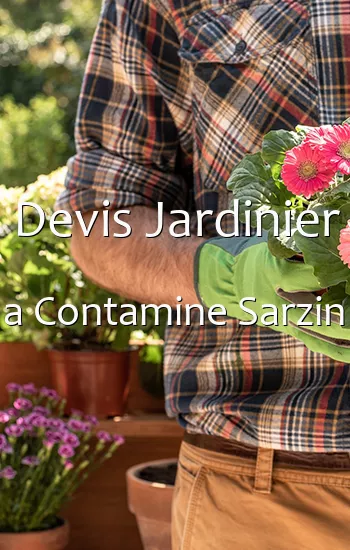 Devis Jardinier a Contamine Sarzin