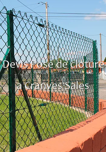 Devis Pose de cloture a Cranves Sales