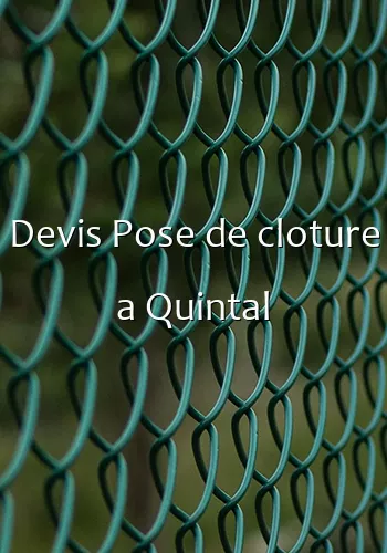 Devis Pose de cloture a Quintal