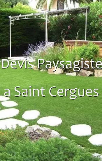 Devis Paysagiste a Saint Cergues